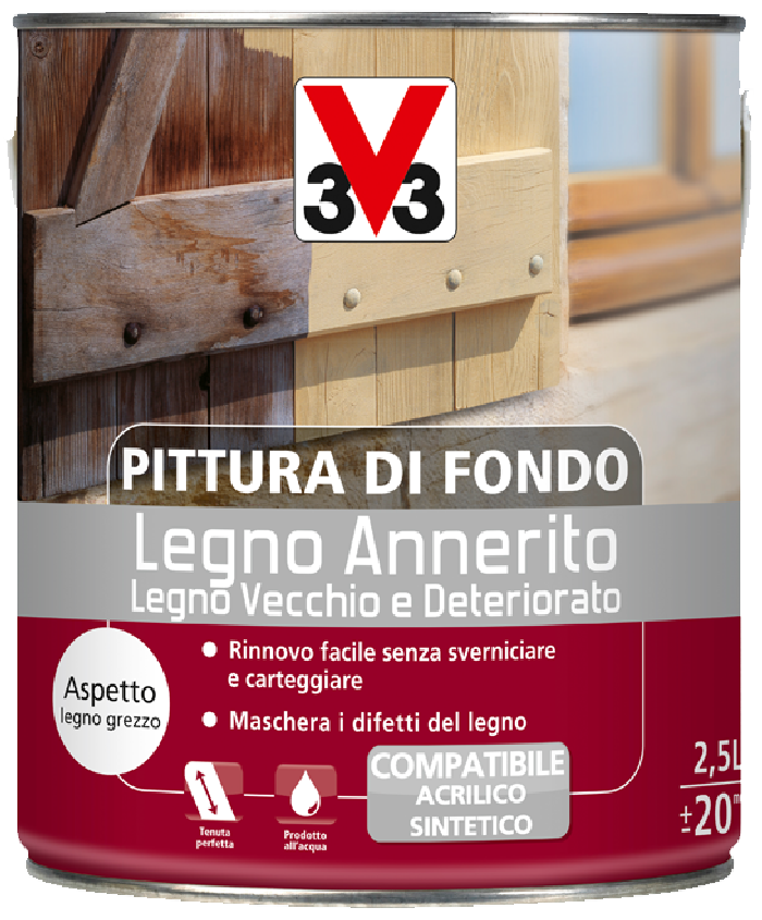 pittura di fondo legno annerito