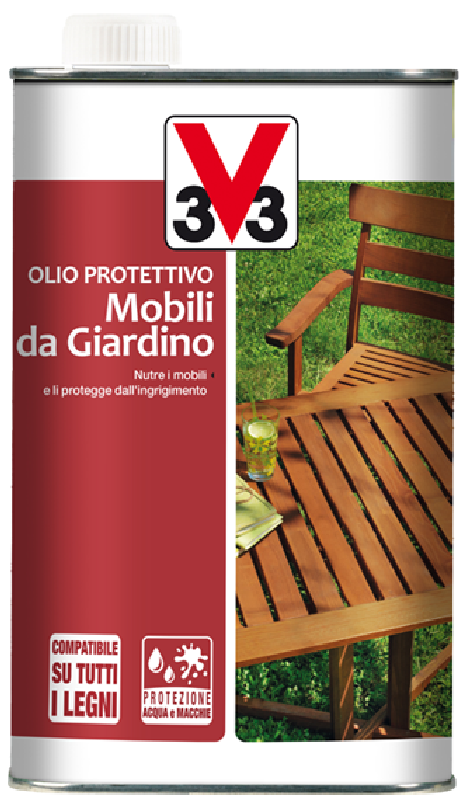 Olio protettivo Mobili da Giardino • V33 • protegge e decora il legno