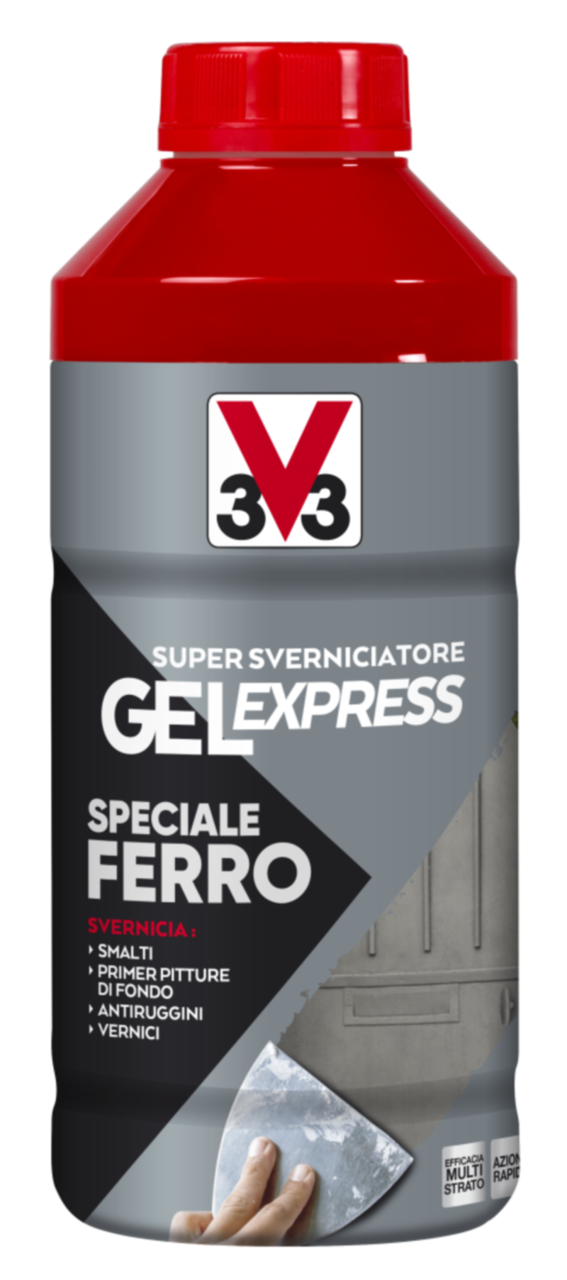 Sverniciatore Gel Express Speciale Ferro • V33 con agenti antiruggine