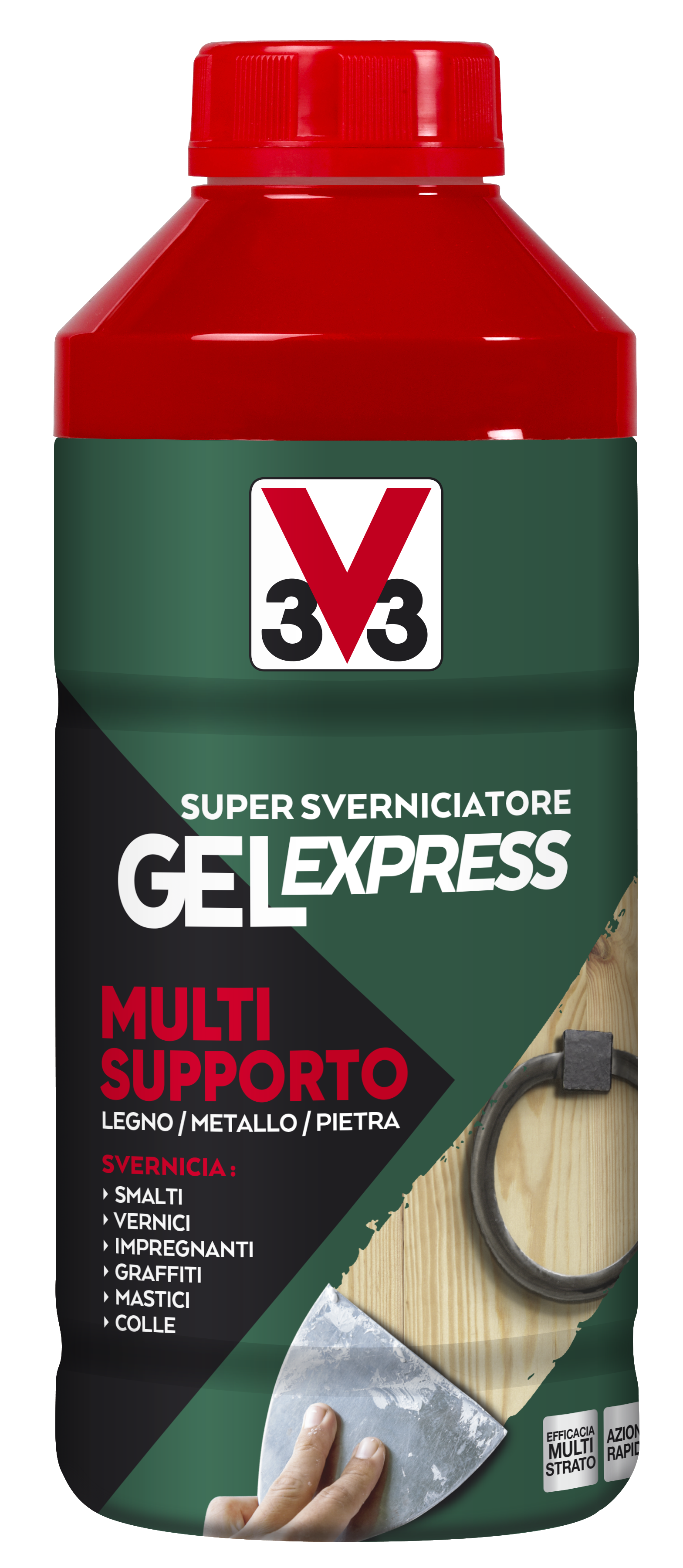 Sverniciatore Gel Express Multisupporto • V33 rimuove anche le colle